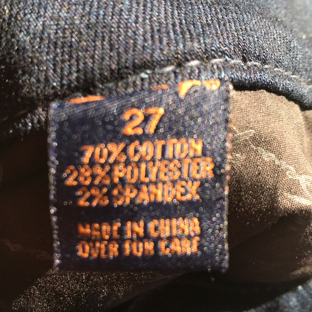 Seven7 Dark Wash Straight Cut Jeans, Size 27 - Picture 12 of 12